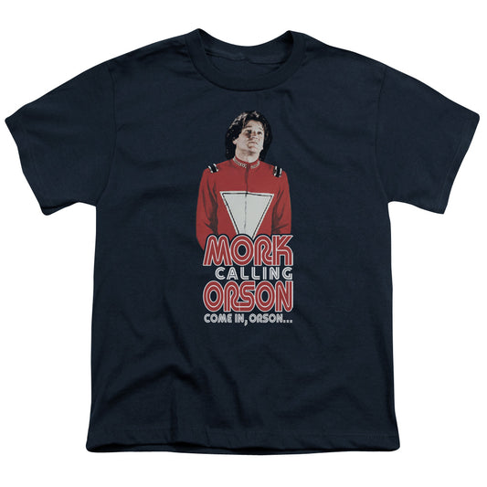 Mork & Mindy - Come In Orson - Short Sleeve Youth 18/1 - Navy T-shirt
