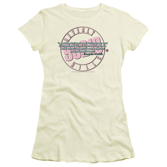 90210 TO BE OR NOT TO BE - S/S JUNIOR SHEER - CREAM T-Shirt