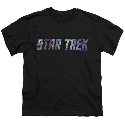 Star Trek - Space Logo - Short Sleeve Youth 18/1 - Black T-shirt