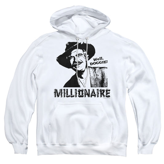 Beverly Hillbillies - Millionaire - Adult Pull-over Hoodie - White