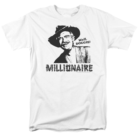 Beverly Hillbillies - Millionaire - Short Sleeve Adult 18/1 - White T-shirt