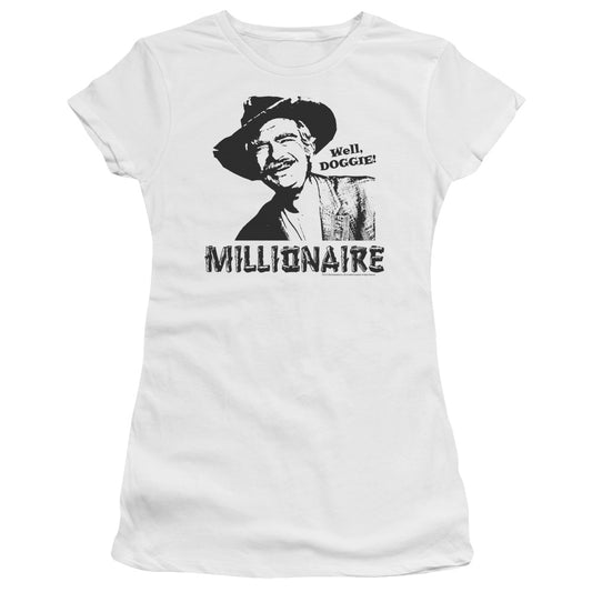 Beverly Hillbillies - Millionaire - Short Sleeve Junior Sheer - White T-shirt
