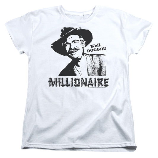 Beverly Hillbillies - Millionaire - Short Sleeve Womens Tee - White T-shirt
