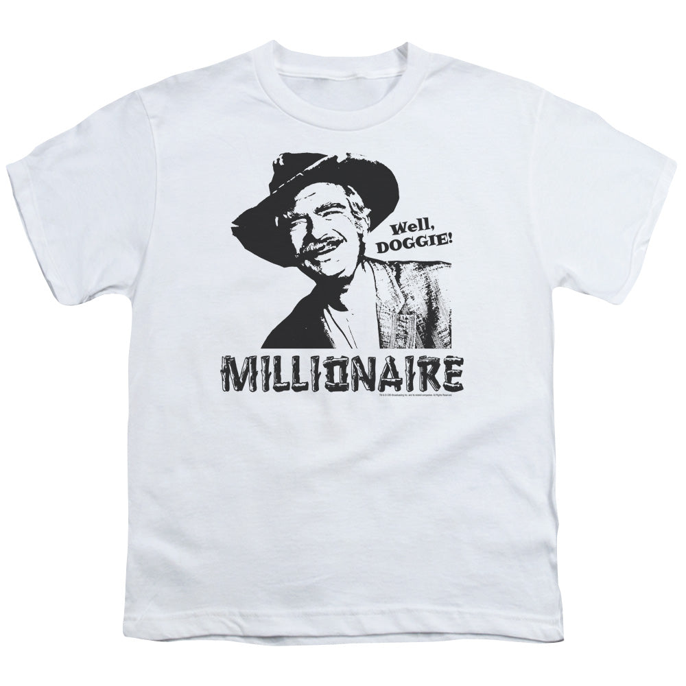 Beverly Hillbillies - Millionaire - Short Sleeve Youth 18/1 - White T-shirt