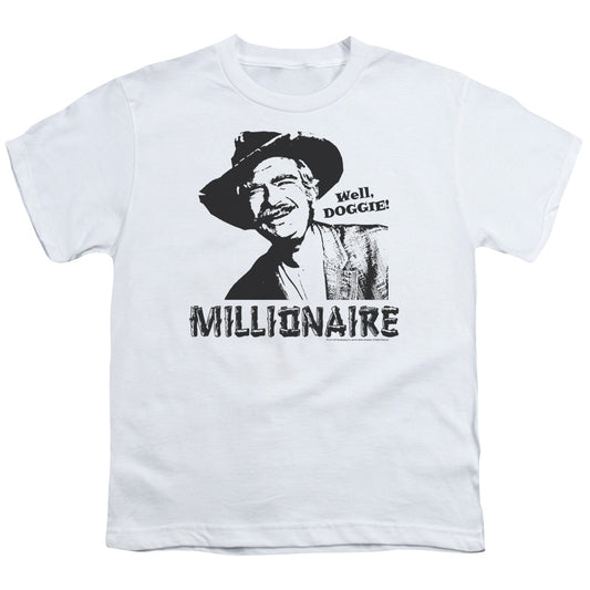 Beverly Hillbillies - Millionaire - Short Sleeve Youth 18/1 - White T-shirt