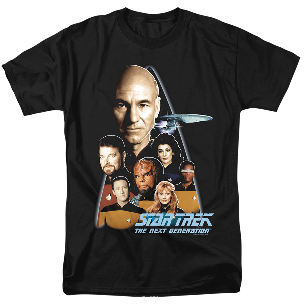 Star Trek - The Next Generation - Short Sleeve Adult 18/1 - Black T-shirt