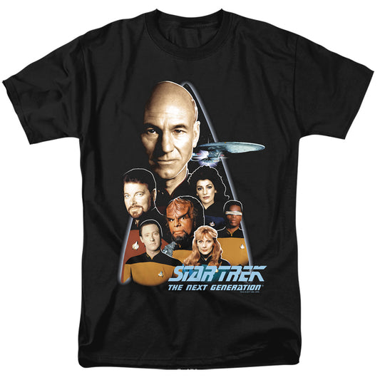 Star Trek - The Next Generation - Short Sleeve Adult 18/1 - Black T-shirt