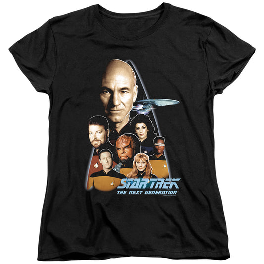 Star Trek - The Next Generation - Short Sleeve Womens Tee - Black T-shirt