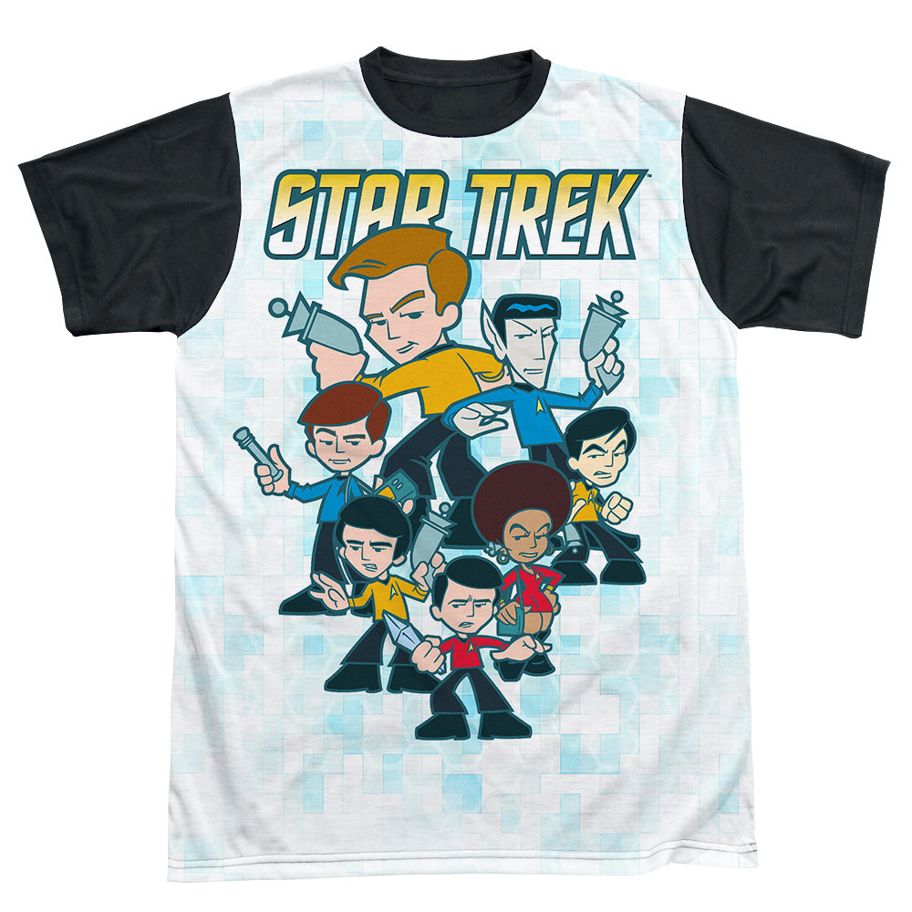 Star Trek - Quogs Crew - Short Sleeve Adult White Front Black Back   - White T-shirt