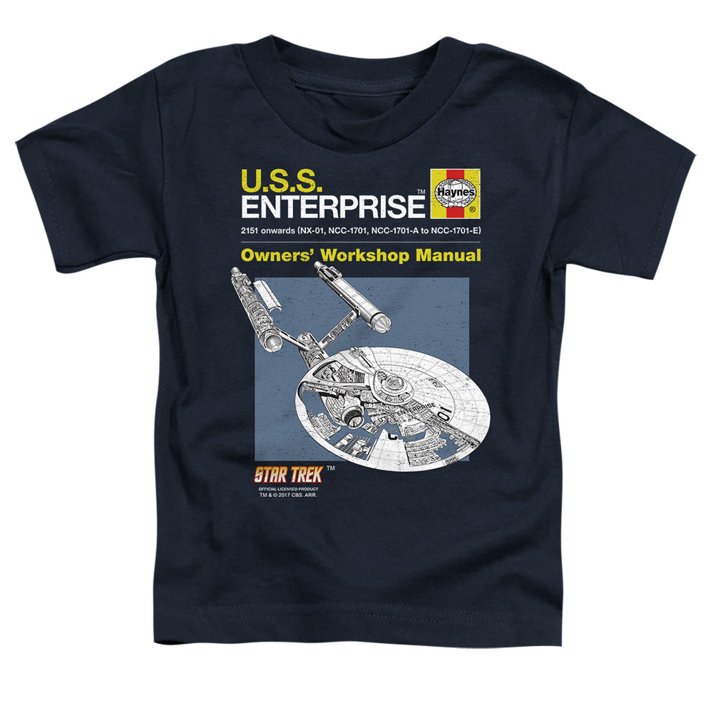 Star Trek - Enterprise Manual - Short Sleeve Toddler Tee - Navy T-shirt