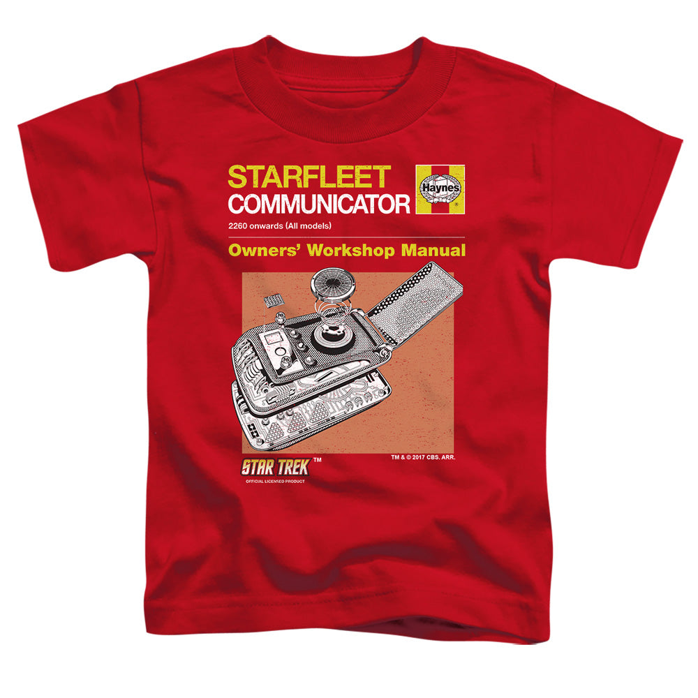 Star Trek - Comm Manual - Short Sleeve Toddler Tee - Red T-shirt