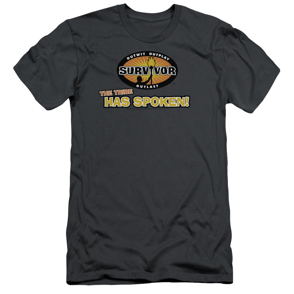 Survivor - Tribe Has Spoken - Short Sleeve Adult 30/1 - Charcoal T-shirt