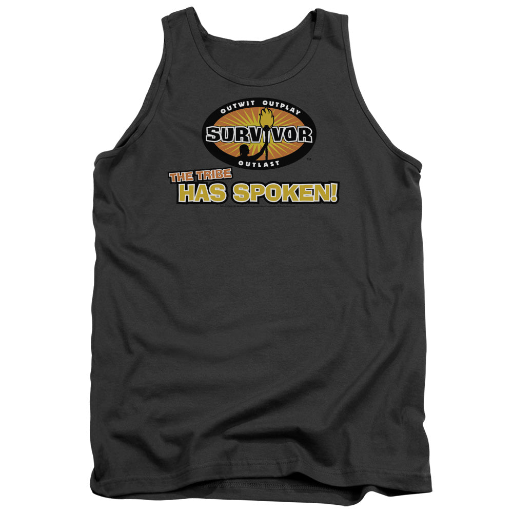 Survivor - Tribe Has Spoken - Adult Tank - Charcoal