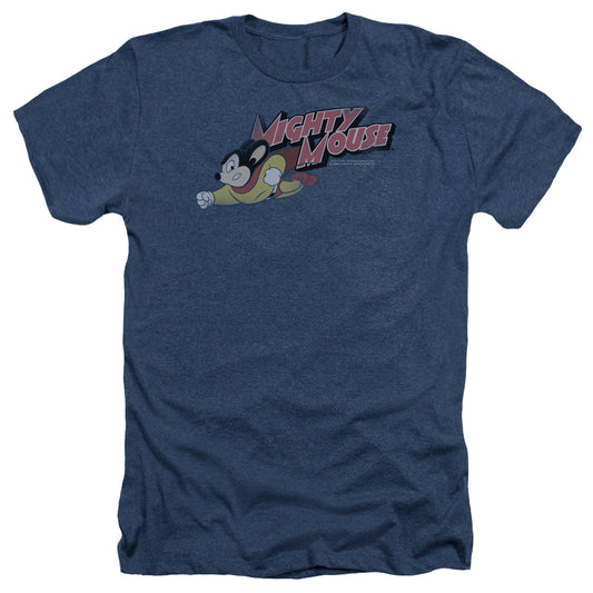 Mighty Mouse - Mighty Retro - Adult Heather - Navy
