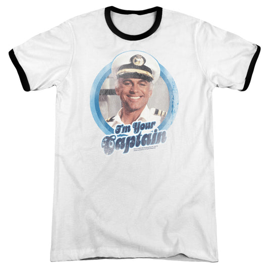 Love Boat - Im Your Captain - Adult Ringer - White/black