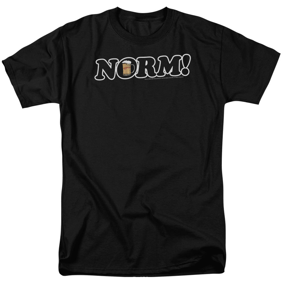 Cheers - Norm! - Short Sleeve Adult 18/1 - Black T-shirt