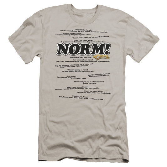 Cheers - Normisms-premuim Canvas Adult Slim Fit 30/1 - Silver