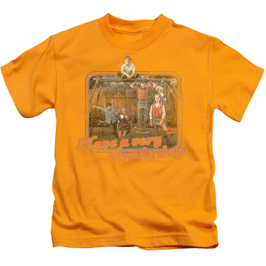 Brady Bunch - Have A Very Brady Day! - Short Sleeve Juvenile 18/1 - Gold T-shirt