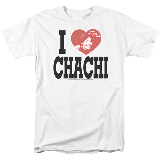 Happy Days - I Heart Chachi - Short Sleeve Adult 18/1 - White T-shirt