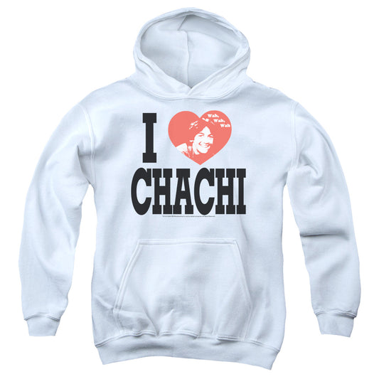 Happy Days - I Heart Chachi - Youth Pull-over Hoodie - White