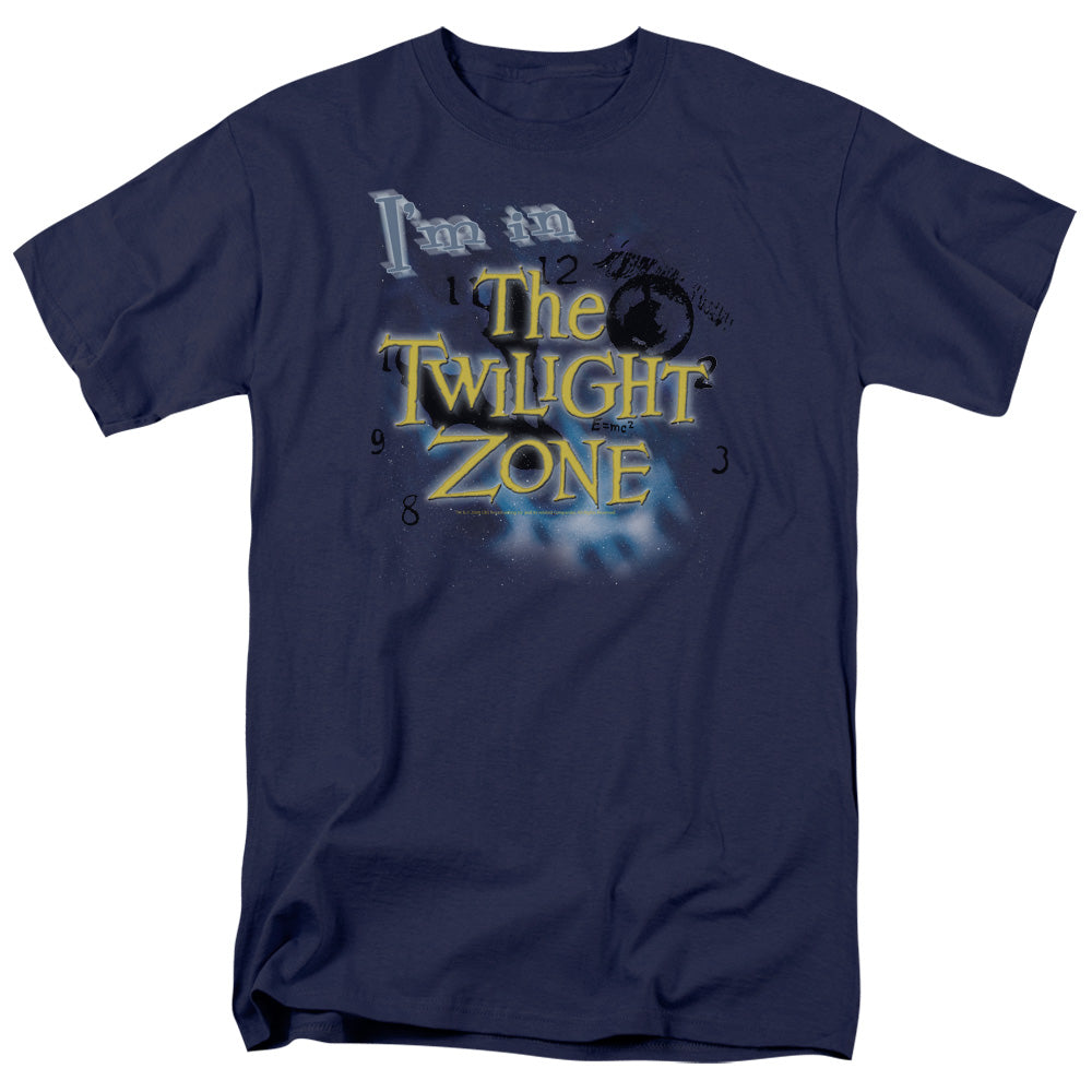 Twilight Zone - Im In The Twilight Zone - Short Sleeve Adult 18/1 - Navy T-shirt