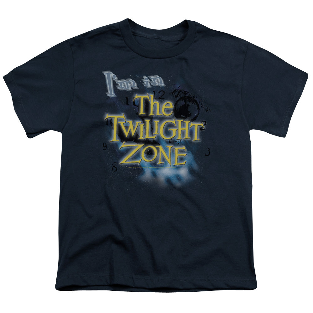 Twilight Zone - Im In The Twilight Zone - Short Sleeve Youth 18/1 - Navy T-shirt