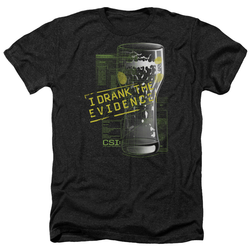 Csi - I Drank The Evidence - Adult Heather-black