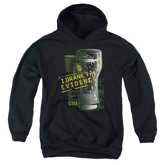 Csi - I Drank The Evidence - Youth Pull-over Hoodie - Black