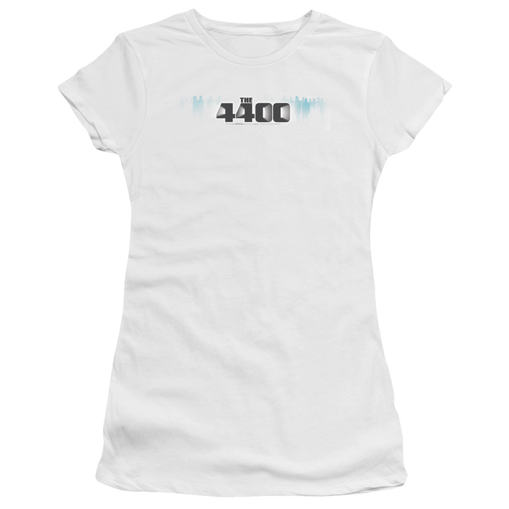 4400 - The 4400 Logo - Short Sleeve Junior Sheer - White T-shirt
