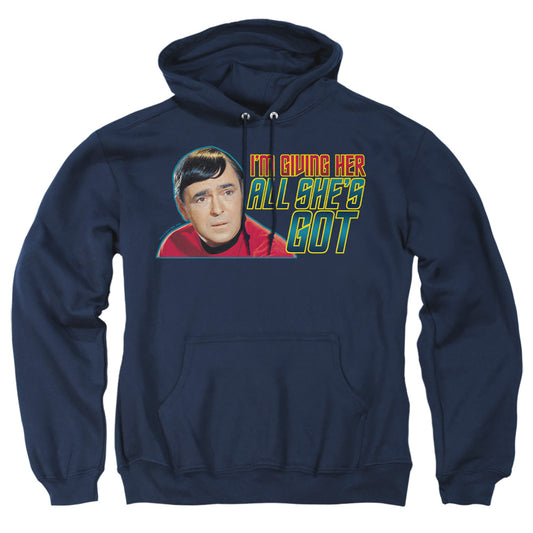 Star Trek - All She's Got - Adult Pull-over Hoodie - Navy