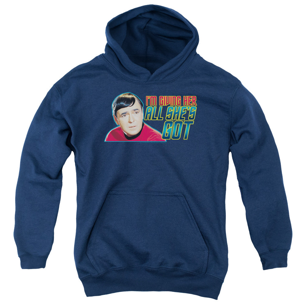 Star Trek - All Shes Got - Youth Pull-over Hoodie - Navy
