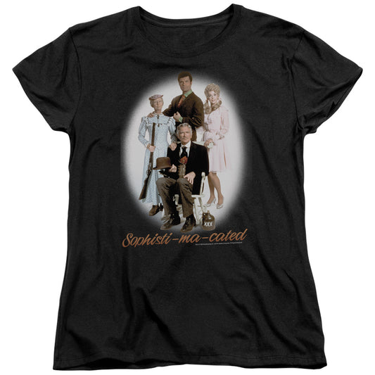 Beverly Hillbillieshort Sleeveophistimacated-s - S Womens Tee - Black T-shirt