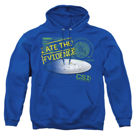 Csi - I Ate The Evidence - Adult Pull-over Hoodie - Royal Blue