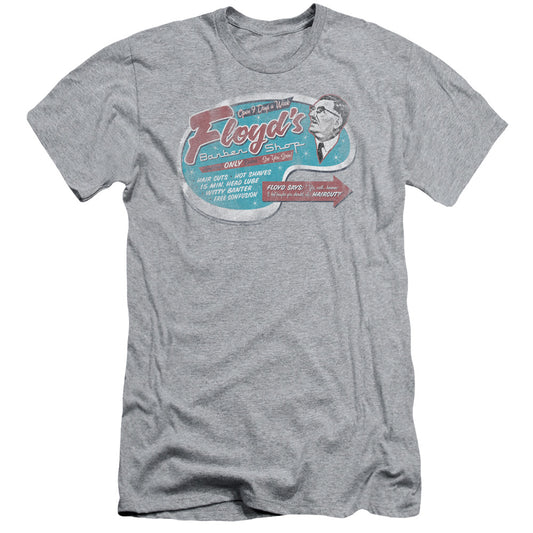 Mayberry - Floyds Barber Shop - Short Sleeve Adult 30/1 - Athletic Heather T-shirt