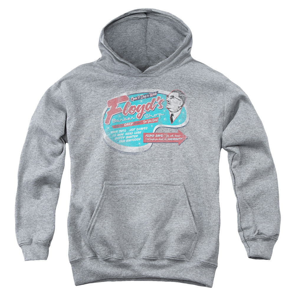 Mayberry - Floyds Barber Shop - Youth Pull-over Hoodie - Heather