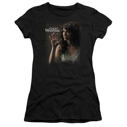 Ghost Whisperer - Ethereal - Short Sleeve Junior Sheer - Black T-shirt