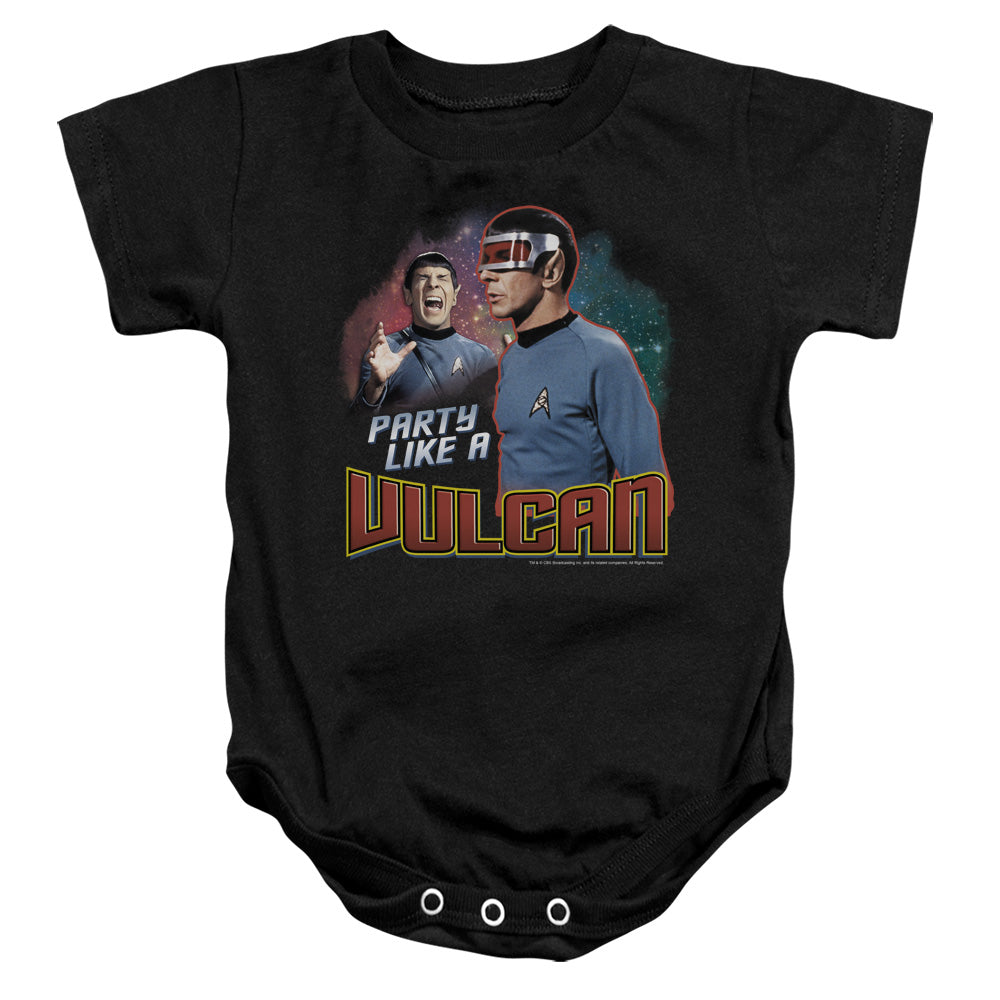 Star Trek - Party Like A Vulcan - Infant Snapsuit - Black
