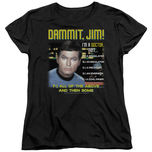 Star Trek - All Of The Above - Short Sleeve Womens Tee - Black T-shirt