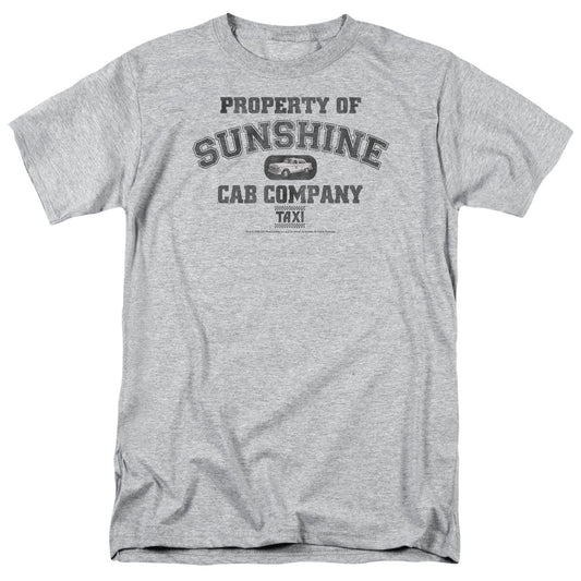 Taxi - Property Of Sunshine Cab - Short Sleeve Adult 18/1 - Athletic Heather T-shirt