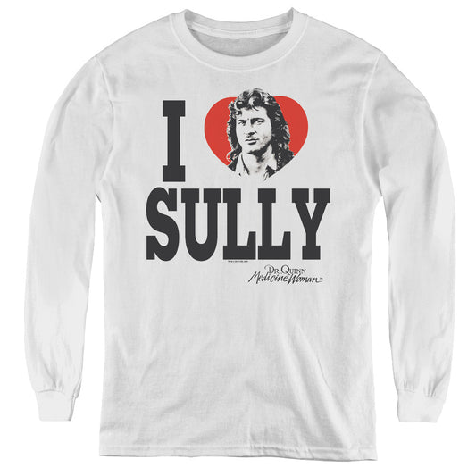 Dr.quinn - I Heart Sully - Youth Long Sleeve Tee - White