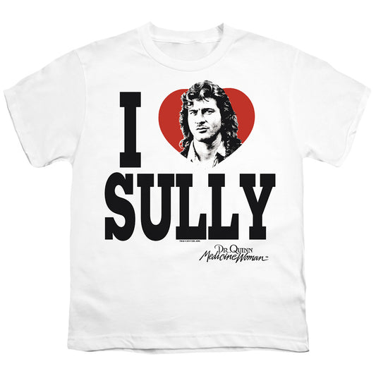 Dr.quinn - I Heart Sully - Short Sleeve Youth 18/1 - White T-shirt