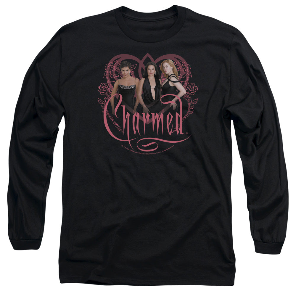 Charmed - Charmed Girls - Long Sleeve Adult 18/1 - Black T-shirt