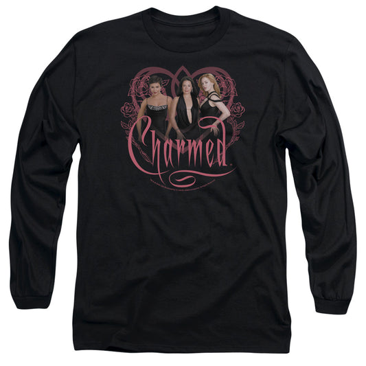 Charmed - Charmed Girls - Long Sleeve Adult 18/1 - Black T-shirt