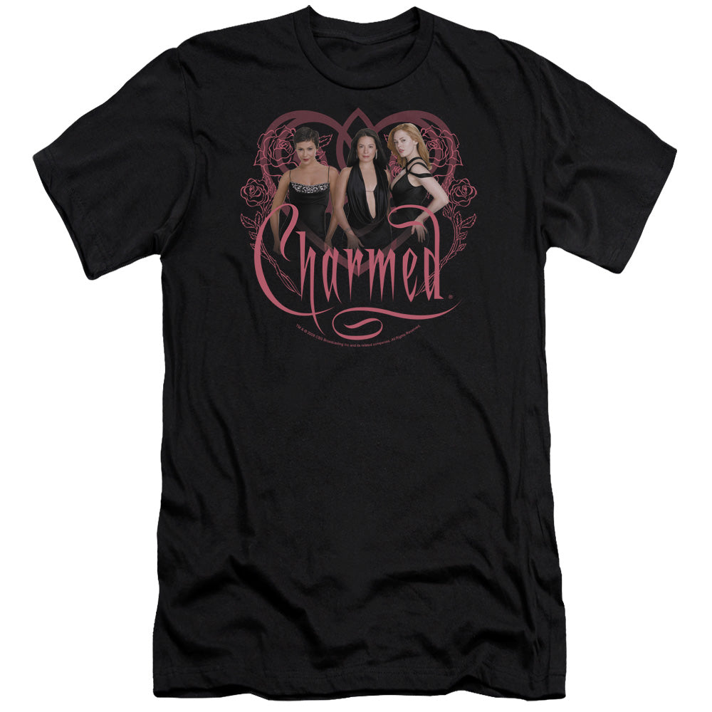 Charmed - Charmed Girls-premuim Canvas Adult Slim Fit 30/1 - Black
