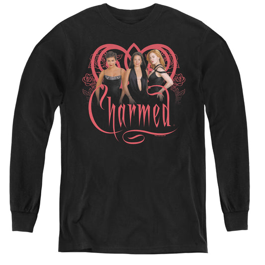 Charmed - Charmed Girls - Youth Long Sleeve Tee - Black