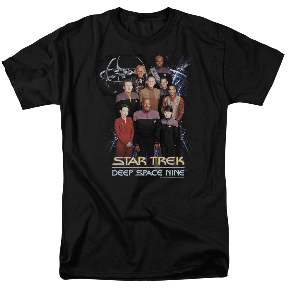 Star Trek - Ds9 Crew - Short Sleeve Adult 18/1 - Black T-shirt
