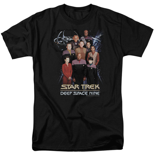 Star Trek - Ds9 Crew - Short Sleeve Adult 18/1 - Black T-shirt