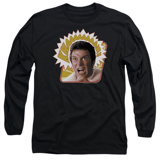 Star Trek - Khaaaaaan - Long Sleeve Adult 18/1 - Black T-shirt