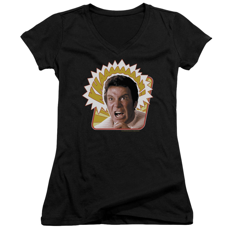 Star Trek Khaaaaaan - Junior V-neck - Black