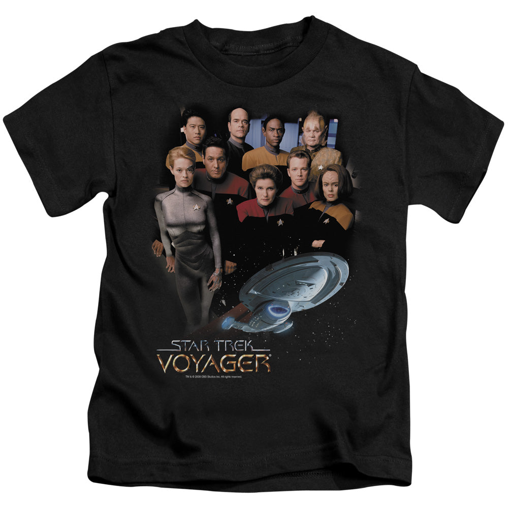 STAR TREK VOYAGER CREW - S/S JUVENILE 18/1 - BLACK - T-Shirt